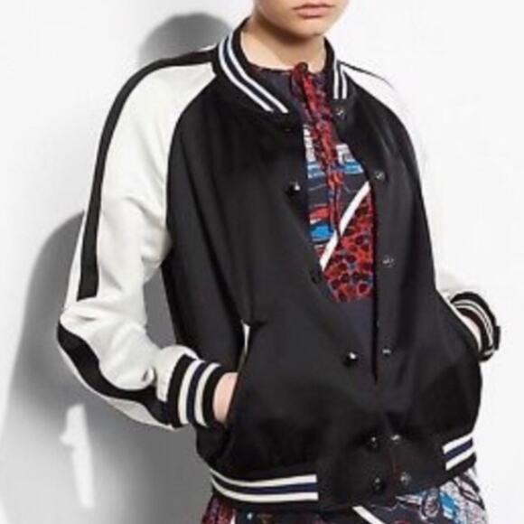 Coach Reversible Ranch Floral Varsity Multicolor Jacket Women's M - Picture 1 of 16